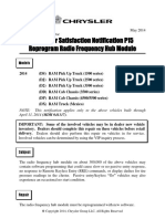 Customer Satisfaction Notification P15 Reprogram Radio Frequency Hub Module