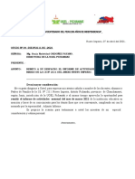 Formato Del Informe Mensual de Actividades