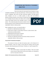 Module 2 - The Framework and Process of Business Analytics