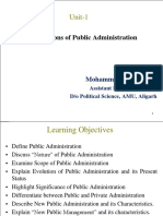 Unit-1: Foundations of Public Administration