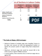 Rationalization of Sections in Labour Codes: Total 29 1232 480