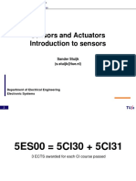 Sensors and Actuators Introduction To Sensors: Sander Stuijk (S.stuijk@tue - NL)