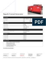 500KVA Rigsafe Framed Generator (8900Kgs)