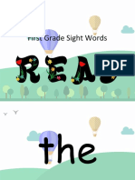 First Grade Sight Words