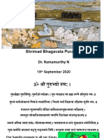 Shrimad Bhagavata Puranam Dr. Ramamurthy N: 19 September 2020