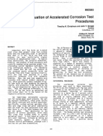 Evaluation of Accelerated Corrosion Test Procedures: Timothy K. Christman and John T. Stropki