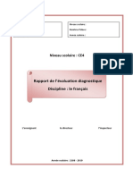 Rapport de L'évaluation Diagnostique