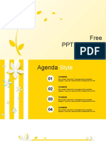 Beautiful Yellow Flower PowerPoint Templates