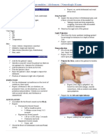 Spine & Extremities / Abdomen / Neurologic Exam: Palpation