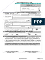 Formato D-1 Comunicación de Renuncia A