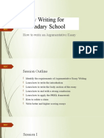 Argumentative Essay Writing