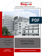 Module On Institutional Correction 1ST SY 2021-22