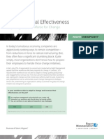 Organizational Effectiveness: Preparing Your Workforce For Change