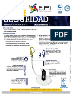 Ficha Tecnica de Linea de Vida Vertical Ref 50-104 B Serial 3843603