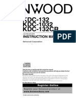 KDC-132 KDC-1032 KDC-132CR: Instruction Manual