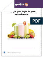 10 Jugos para Bajar de Peso Naturalmente