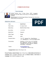 Mr. Souvik Tewari Souvik Tewari: Curriculum Vitae Curriculum Vitae