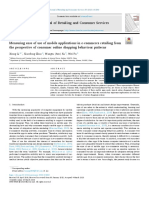 Measuring Ease of Use of Mobile Applications in Ecommerce Retailing From The Perspective of Consumer Online Shopping Behaviour Patterns