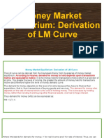 Money Market Equilibrium: Derivation of LM Curve