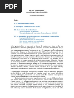 Por Una Iglesia Sinodal: Comunión, Participación y Misión