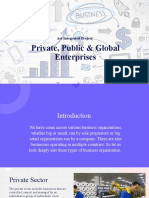 Private, Public & Global Enterprises: Art Integrated Project