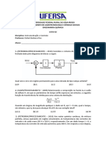 Exercicíos Instrumentação e Controle