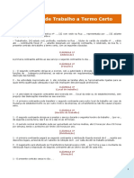 Minuta de Contrato de Trabalho Inferiro 6 Meses