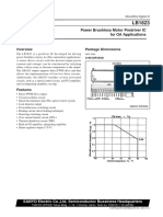 Package Dimensions: Power Brushless Motor Predriver IC For OA Applications