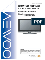 Daewoo Sp-900x Chassis Dpx-42a2lmbd Ambd Plasma TV SM