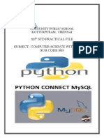 Computer Science With Pyhton Practical File