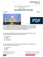 (Worksheet 13.1) - (SURFACE AREA and VOLUME)