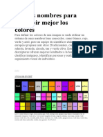 9.nuevos Nombres para Describir Mejor Los Colores