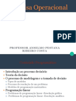 PO - Programação Linear - Modelagem - ADM