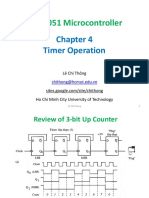 The 8051 Microcontroller: Timer Operation