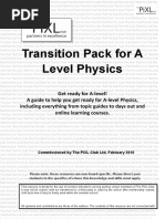 Transition Pack - A Level Physics