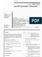 NBR 12912 - Rosca NPT para Tubos - Dimensoes