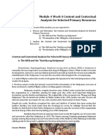 W4-Module4 Content and Contextual Analysis For Selected Primary Resources