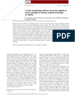 A Longitudinal Study of The Moderating Effects of Social Capital On The Relationships