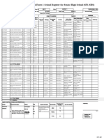 School Form 1 School Register For Senior High School (SF1-SHS)