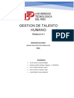 Actividad N°1 Gestion de Talento Humano