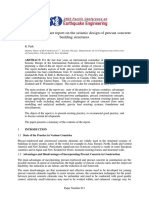 The Fib State-Of-The-Art Report On The Seismic Design of Precast Concrete Building Structures