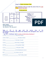 Forming The Present Continuous Questions