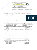 First Midterm Exam Gen - Physical