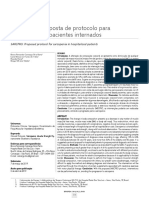 SARCPRO Proposta de Protocolo para Sarcopenia em Pacientes Internados