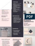 Identidad y Filosofía Corporativa Plegable