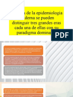 Historia de La Epidemiología Moderna Se Pueden Distinguir