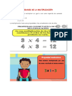 Propiedades de La Multiplicación