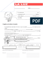 La Luz para Tercero de Primaria