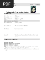 Paulina de La Cruz Aguilar Azócar: Identificación