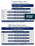 Four Weeks Test Session & Preparatory + Remedial Classes: Moring Shift-I (07:30 AM)